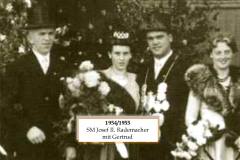 SM 1954/55 Josef Rademacher mit Gertrud