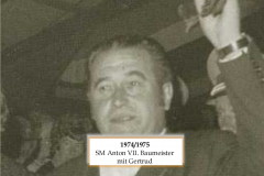SM 1974/75 Anton VII. Baumeister mit Gertrud